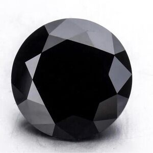 Black Round 1ct Moissanite